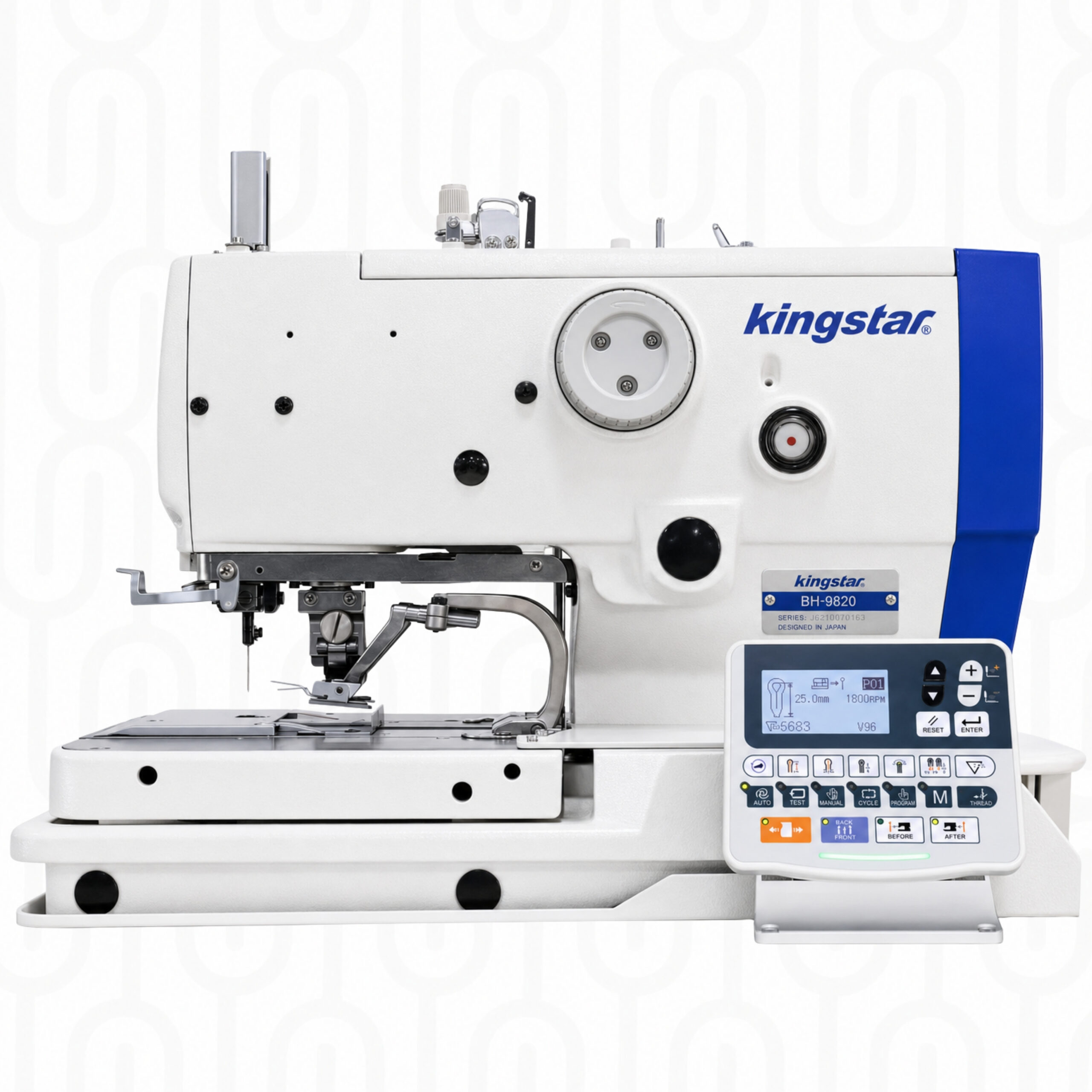 BH-9820 Direct-Drive Programmable Electronic Eyelet Buttonhole Machine