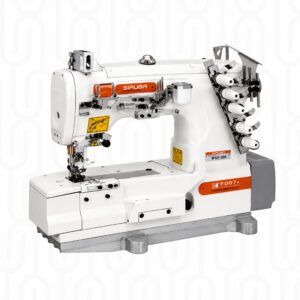 Siruba F007K-W121-356/FHA Flat-Bed Interlock Bottom Hemming Machine