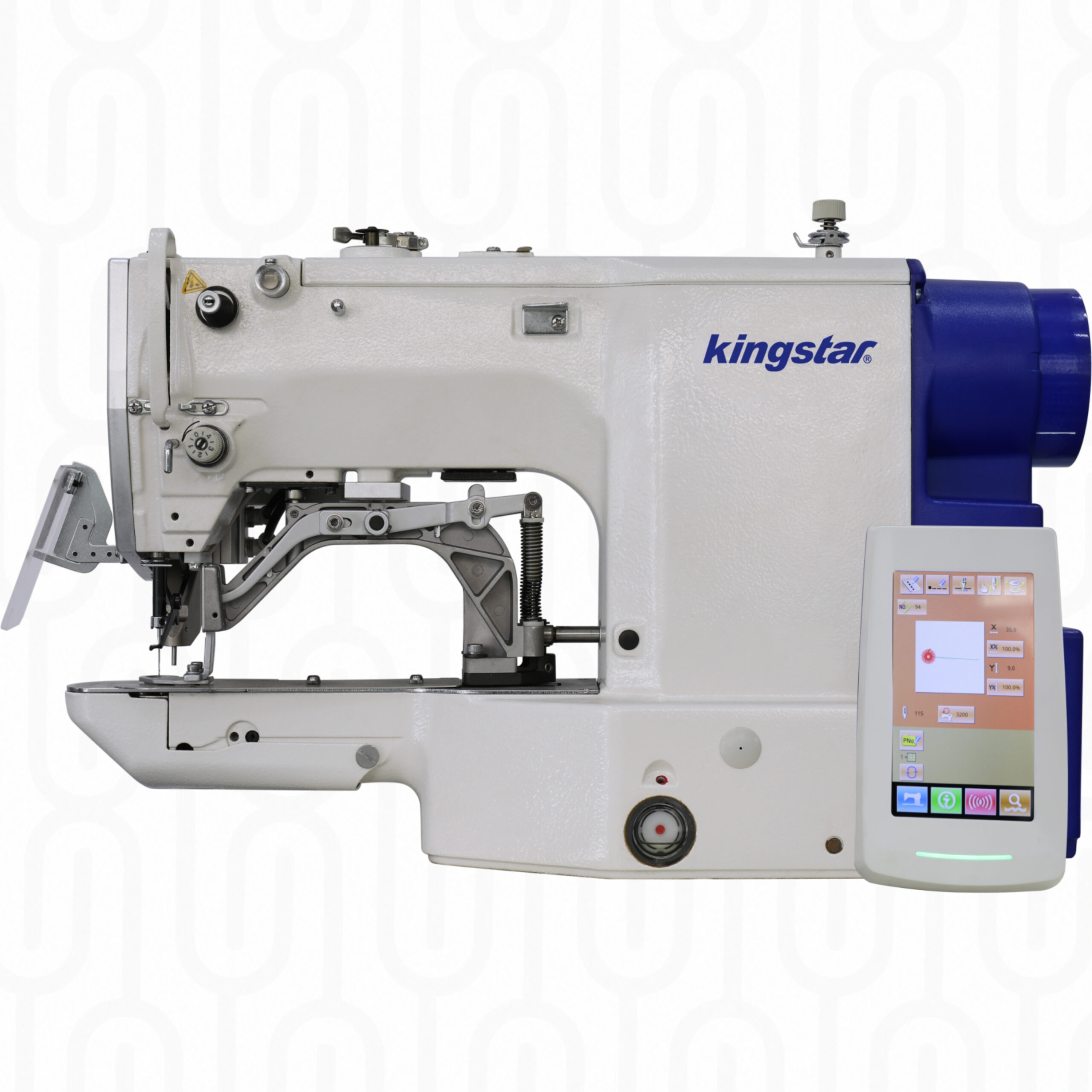 Kingstar KS-430D-MOT Computerized Automatic Hole-Punching and Eyelet Stitching Machine