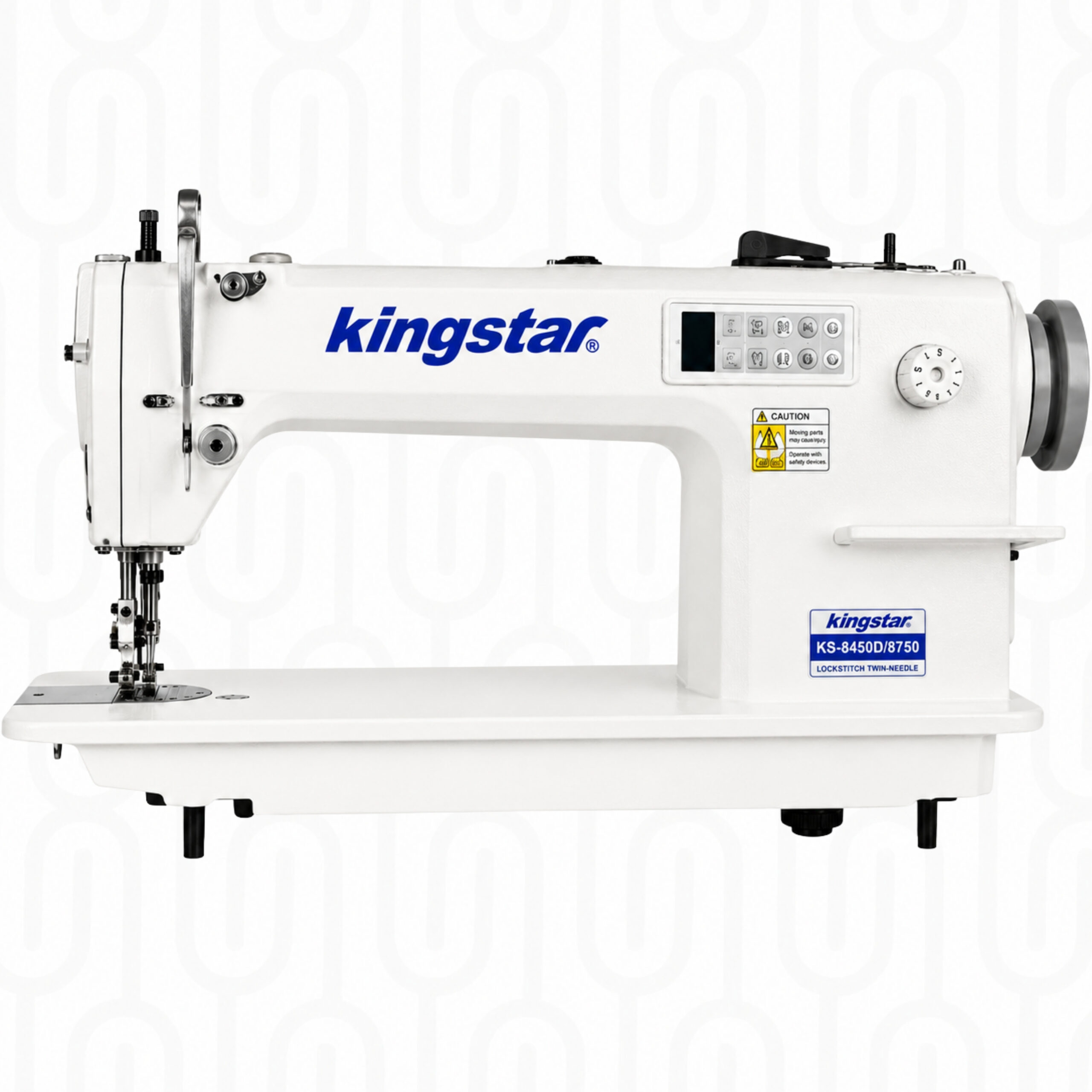 Kingstar KS-8720D/UBT Direct-Drive Double-Needle Lockstitch Machine with Automatic Thread Trimming
