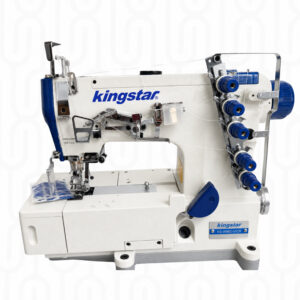Kingstar KS-W562-01CB 3-Needle 5-Thread Flatbed Interlock Sewing Machine