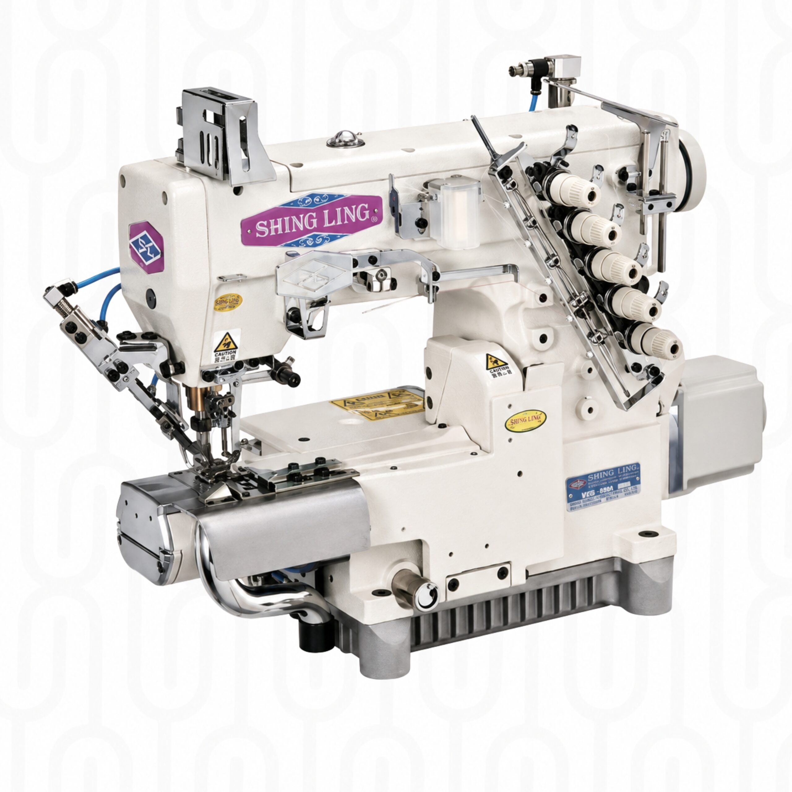 Shing Ling VG-888A Series 3-Needle 5-Thread Cylinder-Bed Interlock Sewing Machine